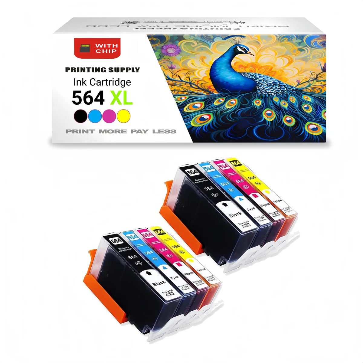 Ninestar Technology Ninestar Technology 564XL 8 Pack High-Yield Ink Cartridge — product photo