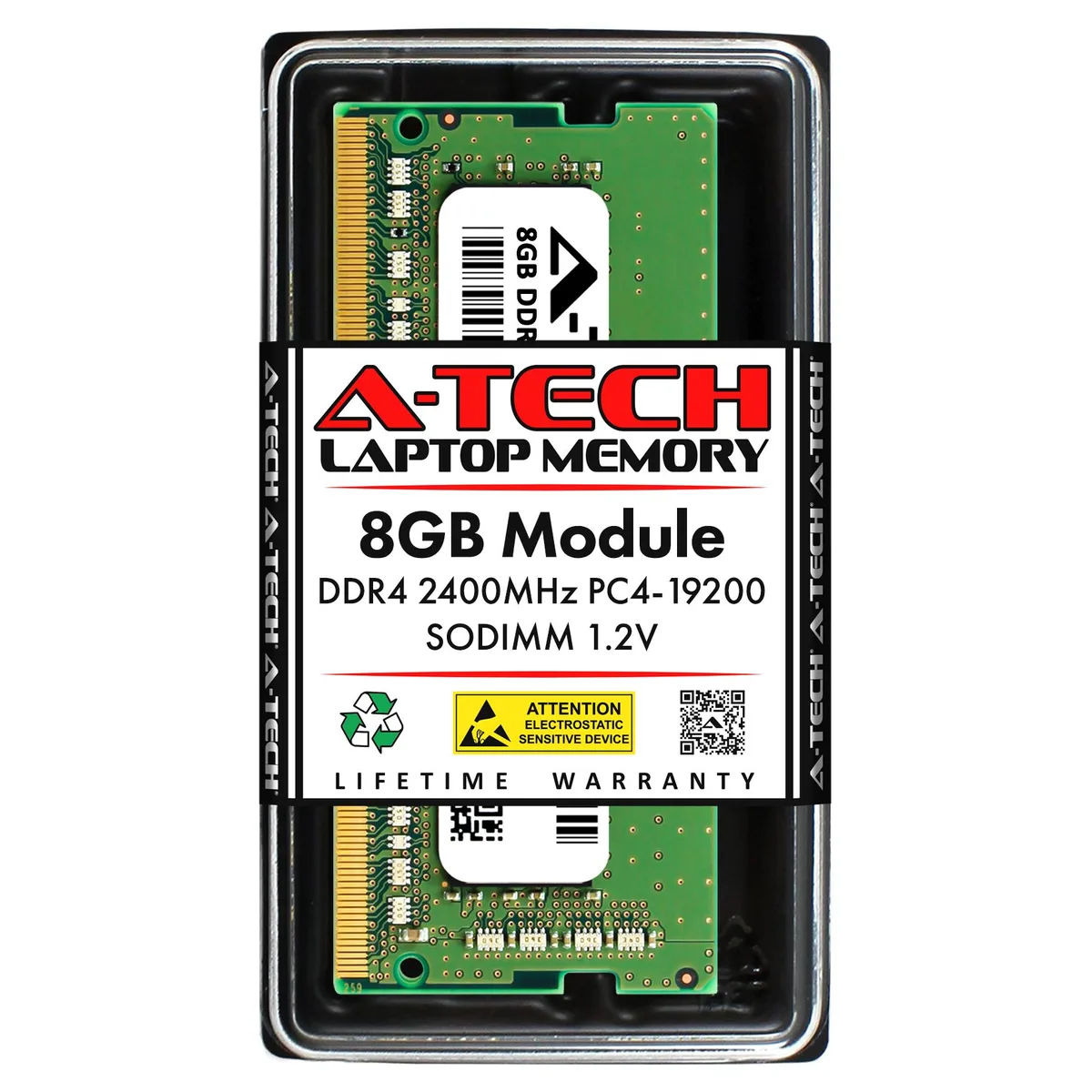 A-Tech A-Tech 8GB DDR4 2400MHz CL17 260-Pin SODIMM Laptop RAM for HP Z4Y85AA#ABA — product photo