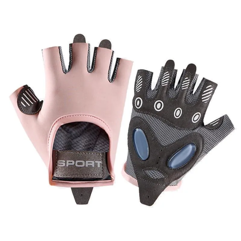  HinyBoeh Women's Fingerless Mesh Workout Gloves — product photo
