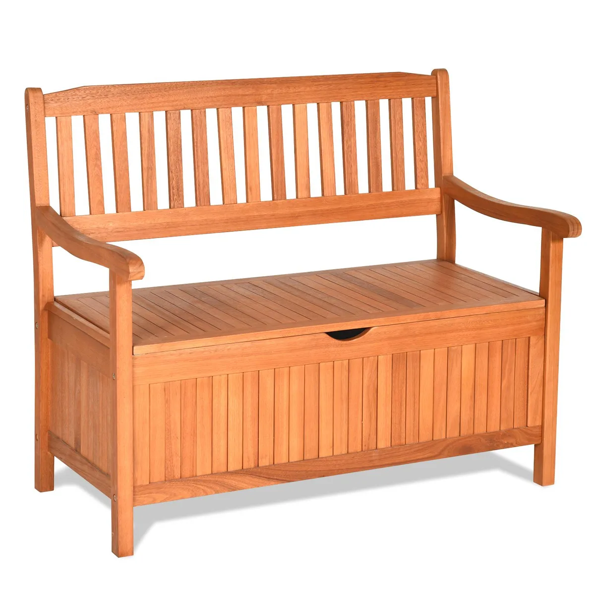 SlickBlue SlickBlue 33 Gallon Wooden Storage Bench Natural 42x23x35.5in — product photo