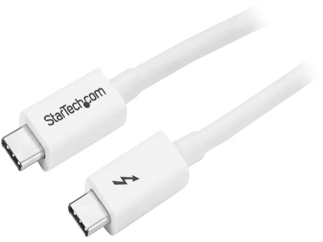 STARTECH STARTECH TBLT3MM1MW Thunderbolt 3 USB Cable 1m White 20Gbps 100W — product photo