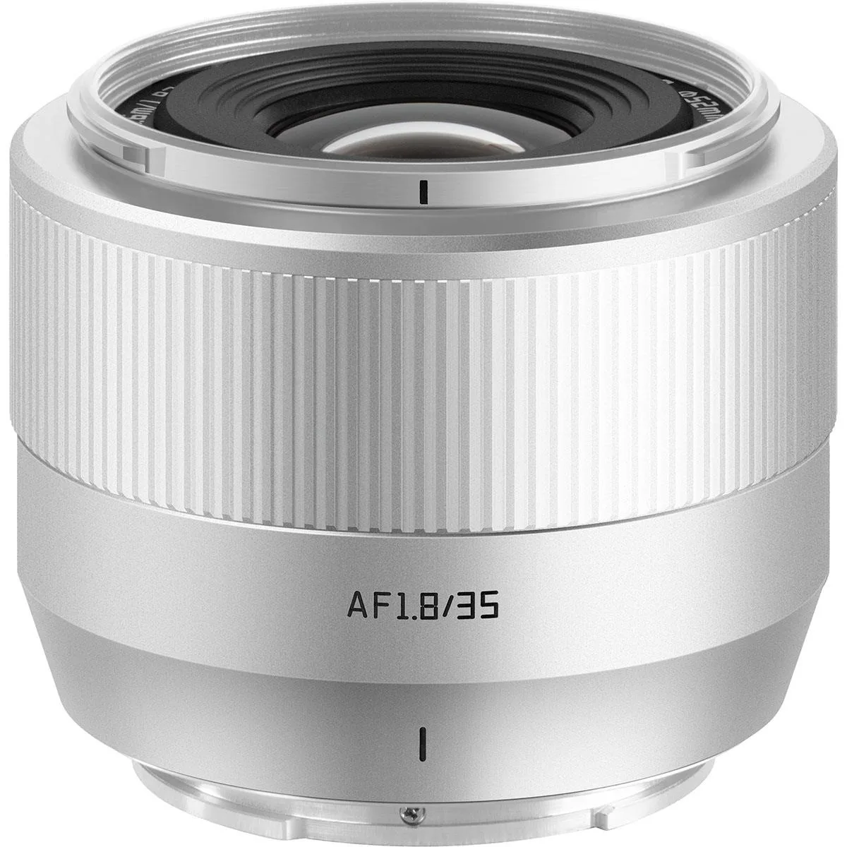 TTARtisan TTARtisan AF 35mm f/1.8 Mark II Fuji X Silver camera lens — product photo