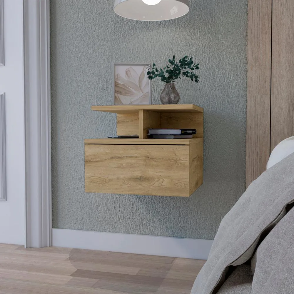 tuphen tuphen Macadamia 2-Tier Floating Nightstand Bedroom Set — product photo