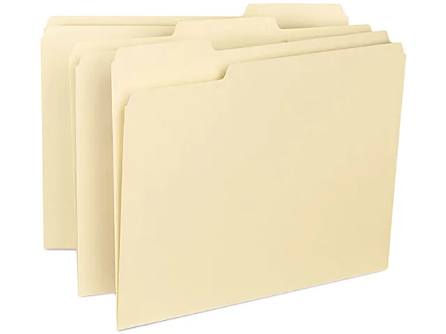 Smead Smead 10334 File Folders 1/3 Cut Reinforced Top Tab Letter Manila 100 Box — produktbilde