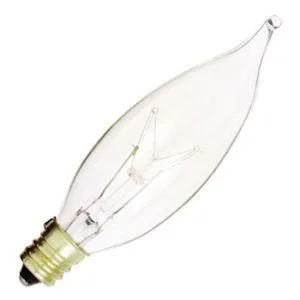 Satco Satco S3273 15W 120V CA8 Clear E12 standard bulb — product photo