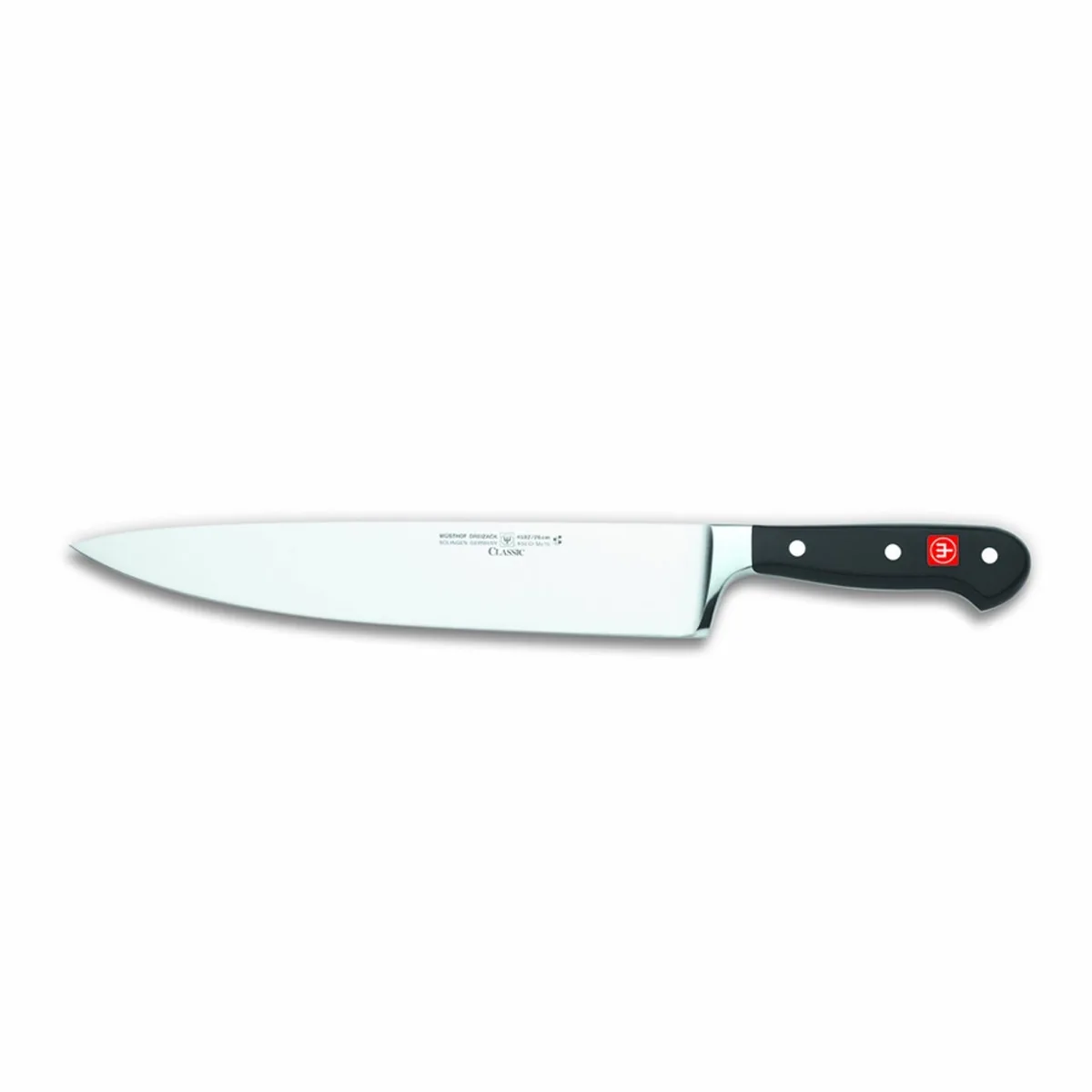 Wusthof Classic 10 inch chef knife full tang triple riveted black handle