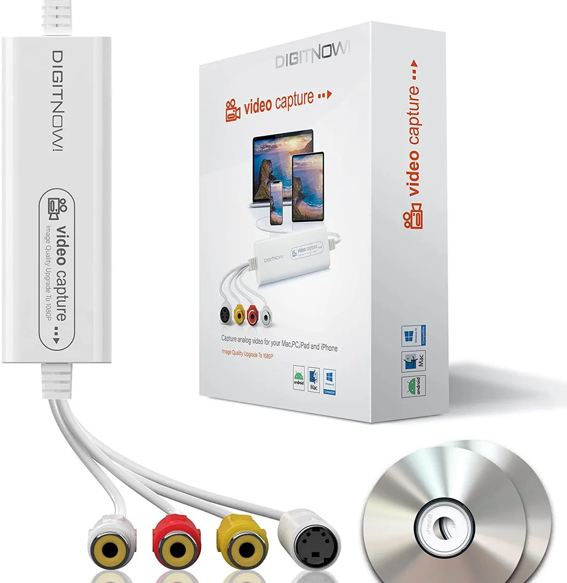 DigitNow! DigitNow! Pro+ Video Capturing Device 1080p 30Hz White — product photo
