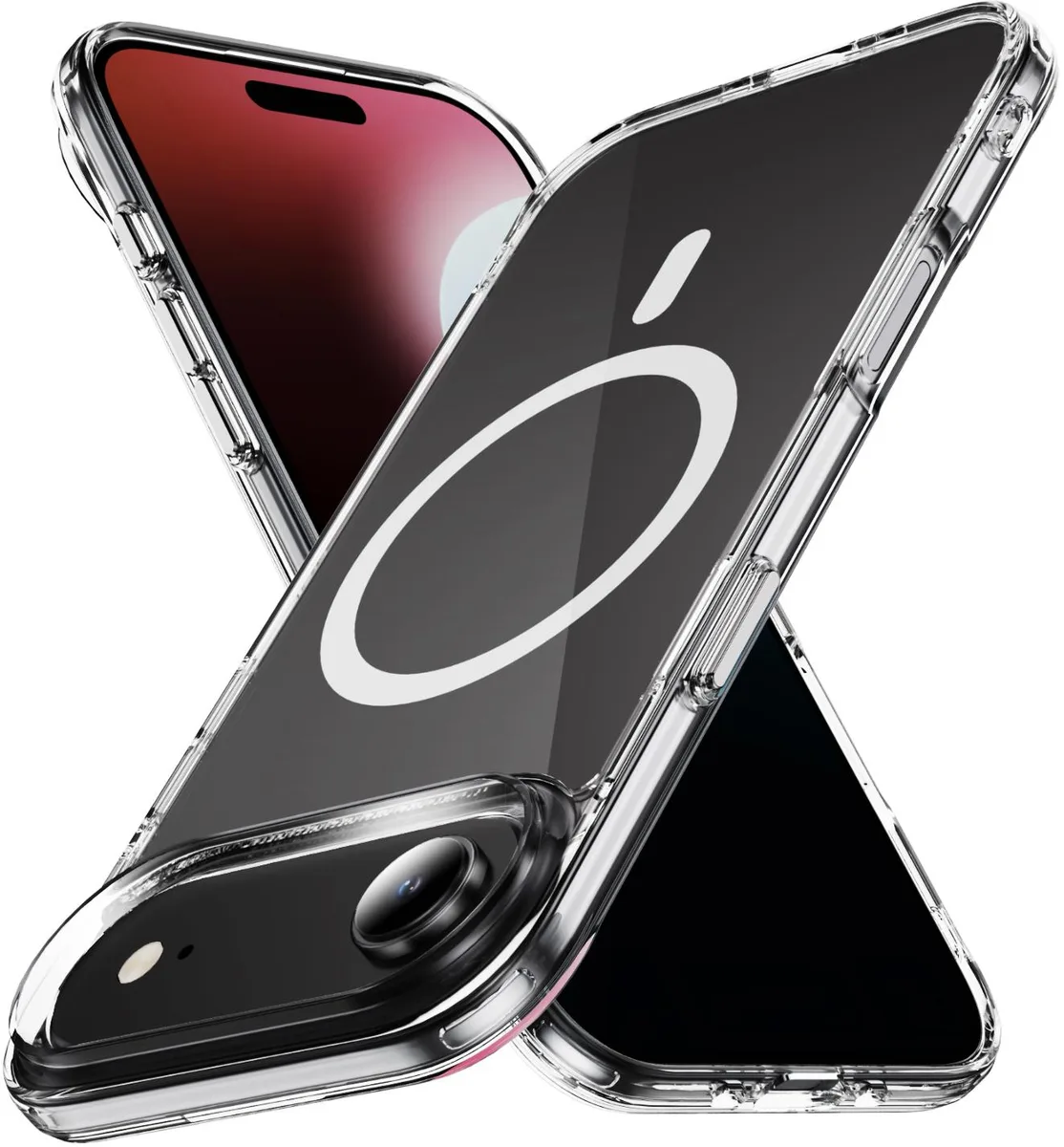 Nakedcellphone Nakedcellphone ClearSafe Case for iPhone 17 Air — Clear Acrylic TPU, MagSafe — product photo
