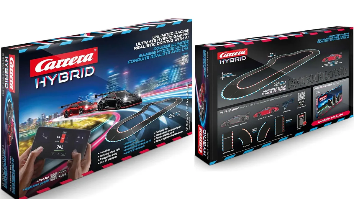 Carrera Carrera 50050002US Hybrid Highway Challenge game set 1:50 scale 19.98 ft track 16 players — product photo
