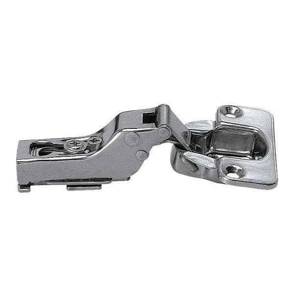 Stainless steel spring hinge half surface mount bright finish