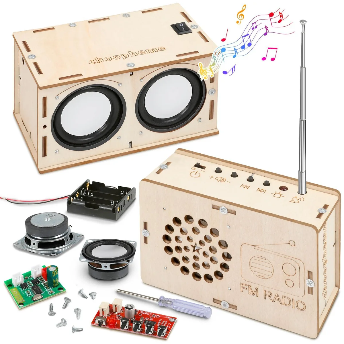  choopheme YYi-888 stem toy with Bluetooth speaker and FM radio — product photo