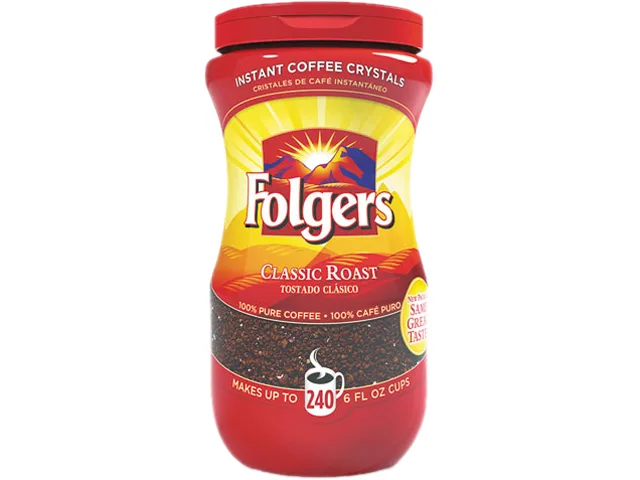 Folgers Folgers 2550006923 Classic Roast Instant Coffee 16 oz Jar — product photo