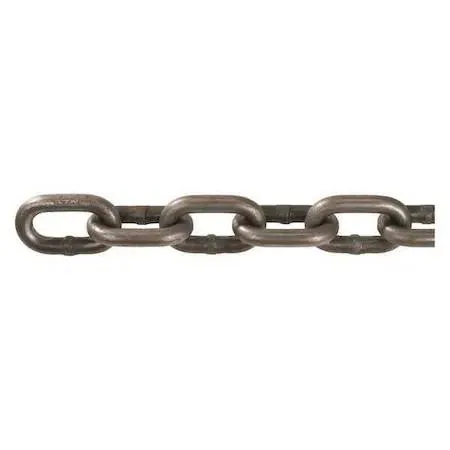 Plain carbon steel straight chain, 20 feet, Grade 43, welded links