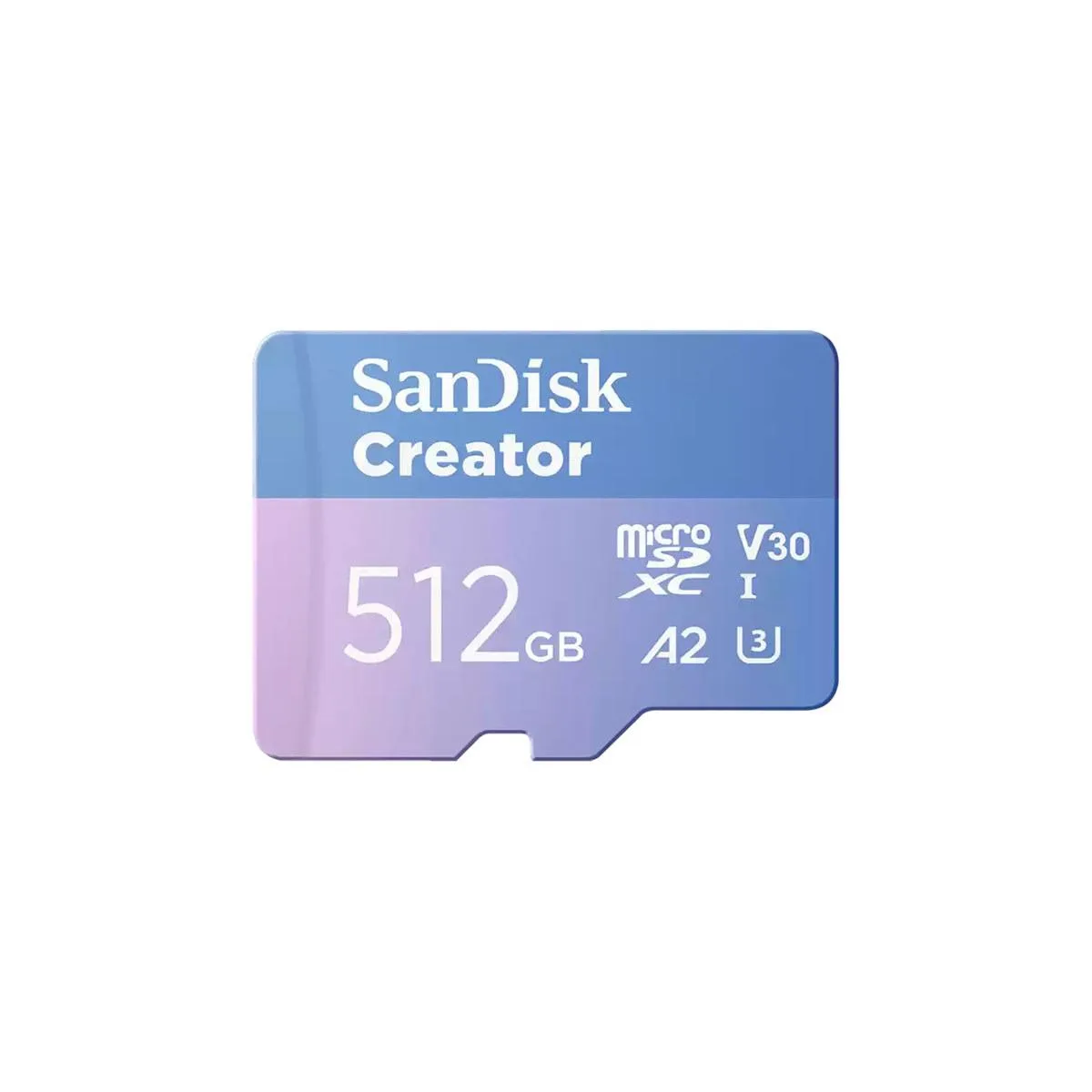 SanDisk SanDisk Creator Series 512GB microSDXC UHS-I card with SD adapter — product photo