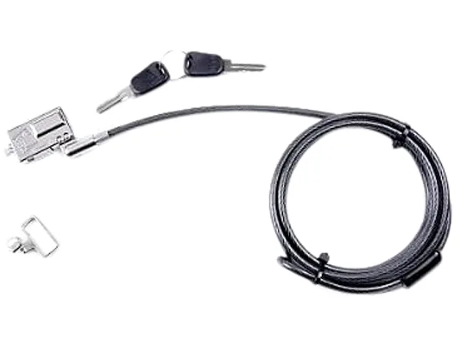 Compact T-bar lock in silver metal finish