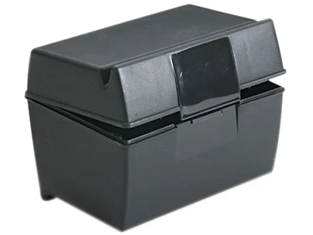 TOPS TOPS 01351 Plastic File Folder Holds 300 3x5 Cards Black — product photo