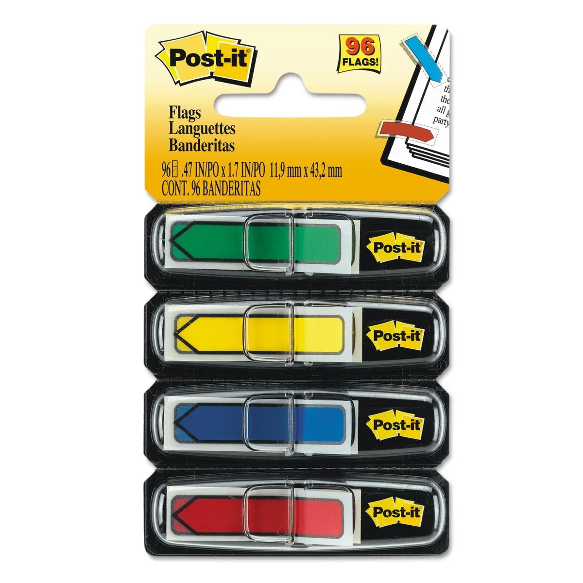 3M 3M Post-it Arrow Page Flags 4 Colours 96 Pack — product photo