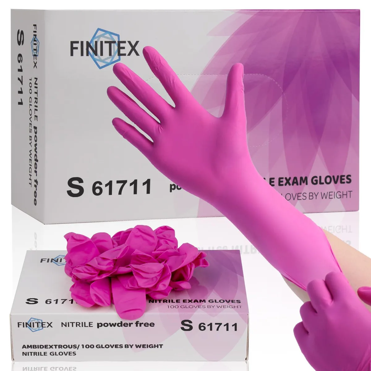 Vibe Acrylic Gloves Gray Size 8 Touch Screen Safe — product photo
