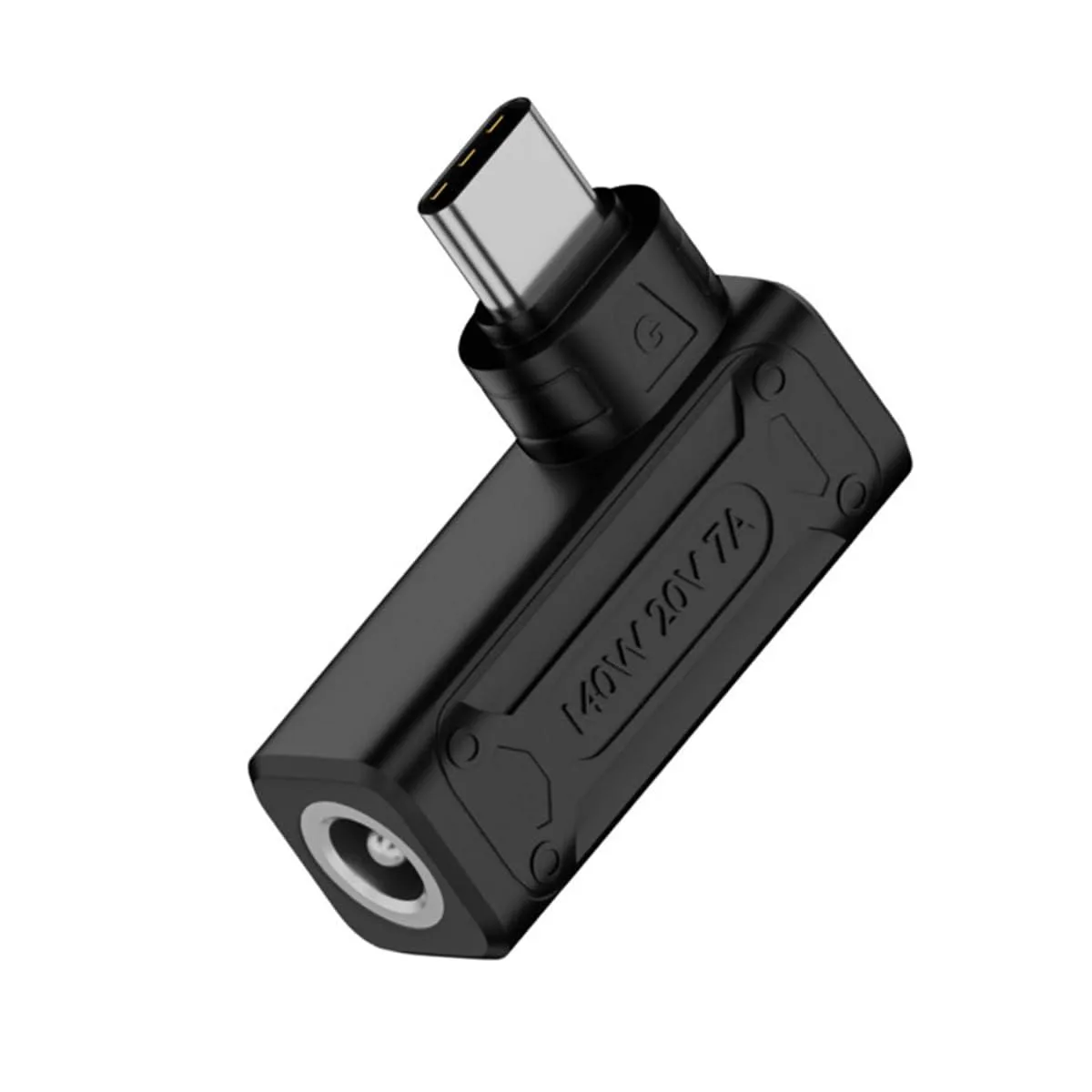 LORDWORLD LORDWORLD USB-C to DC 5.5×2.1mm PD 140W 90° Adapter with PD Emulator — product photo