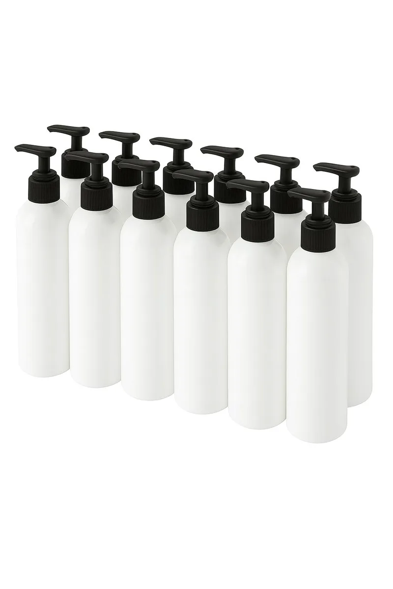 Vandue Corporation Vandue Corporation 8oz Bullet Round Bottle with Saddle Pump White 12 Pack — product photo