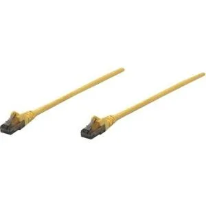 Intellinet Network Solutions Intellinet Network Solutions 347419 Cat6 UTP RJ45 network ethernet cable .5 ft Yellow — product photo