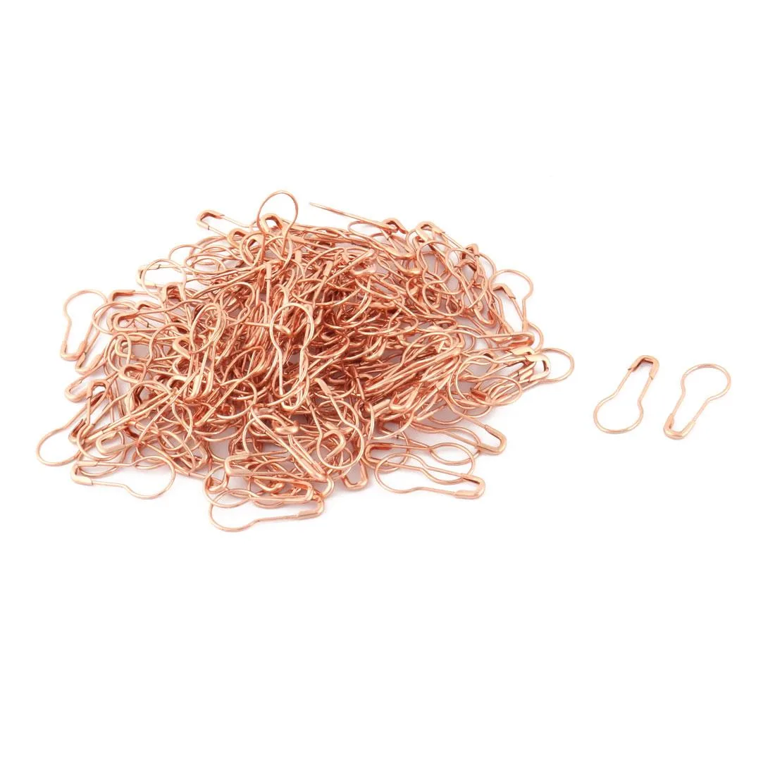 Unique-Bargains Unique-Bargains Gourd Design Safety Pin Rose Gold 200pcs — product photo