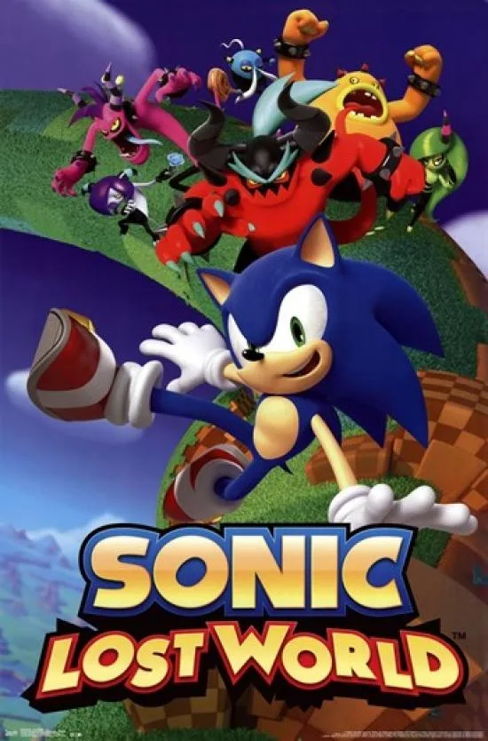 Sonic Lost World poster print 22 by 34 inches