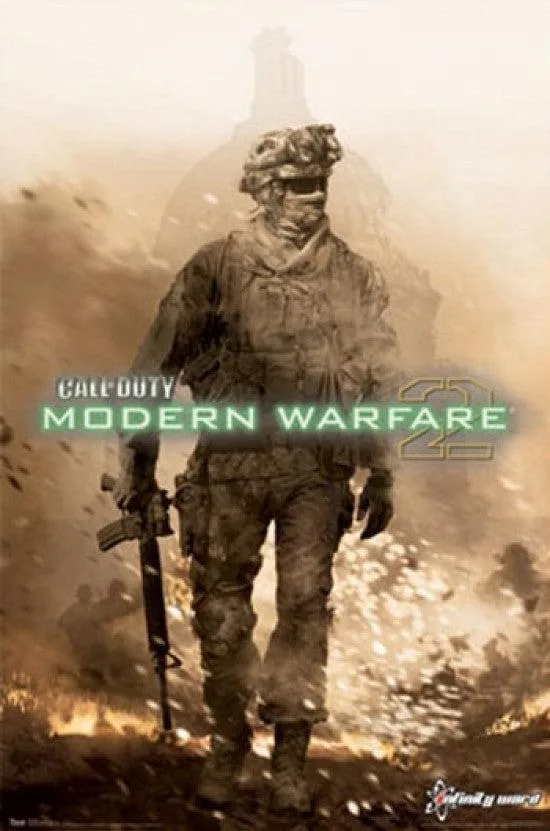 Poster print of Modern Warfare 2 key art, 22 by 34 inches