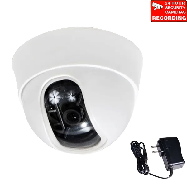 VideoSecu VideoSecu DM52SEK 1/3" Sony Effio CCD Dome CCTV Camera 600 TVL 3.6mm Lens White — product photo