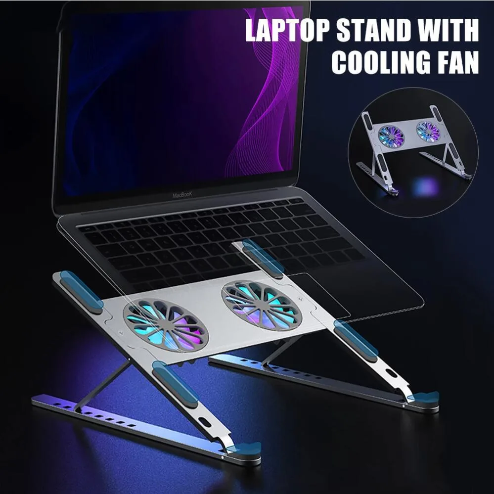 Jansicotek Jansicotek TSB02F laptop cooling pad 11-17.3 inch 4 fans USB-C black — product photo