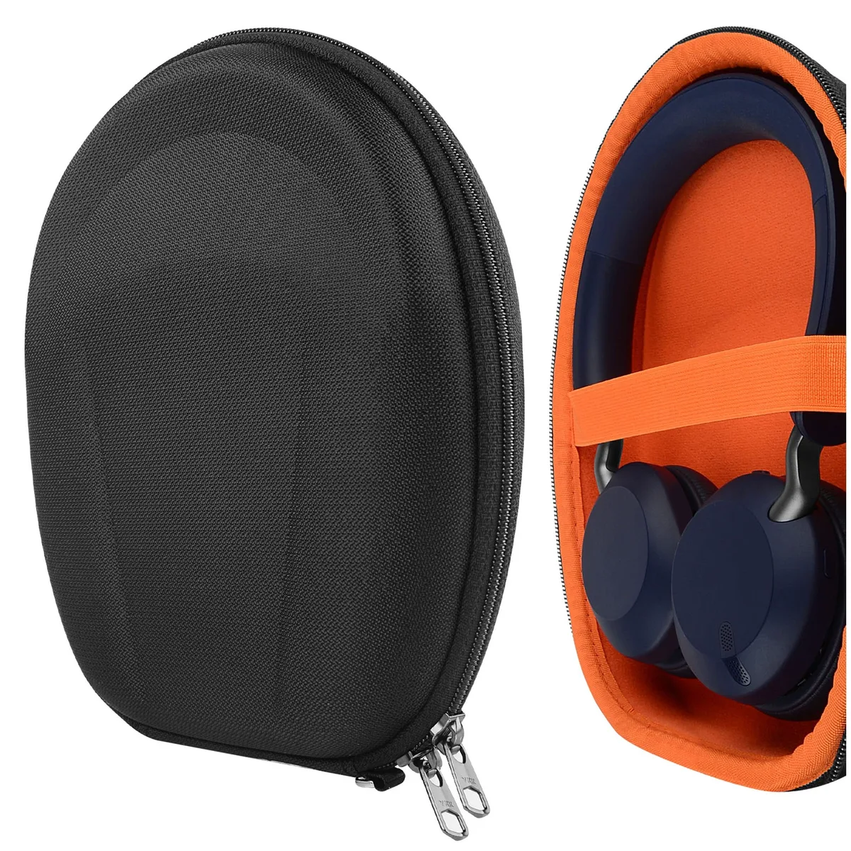 Geekria Geekria Shield Case for Jabra Elite 45h, Evolve2 30 MS Wired Headphones (Black) — product photo