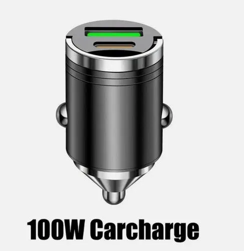  Unbranded 65W 4-Port Car Charger Dual USB-A USB-C Black — product photo