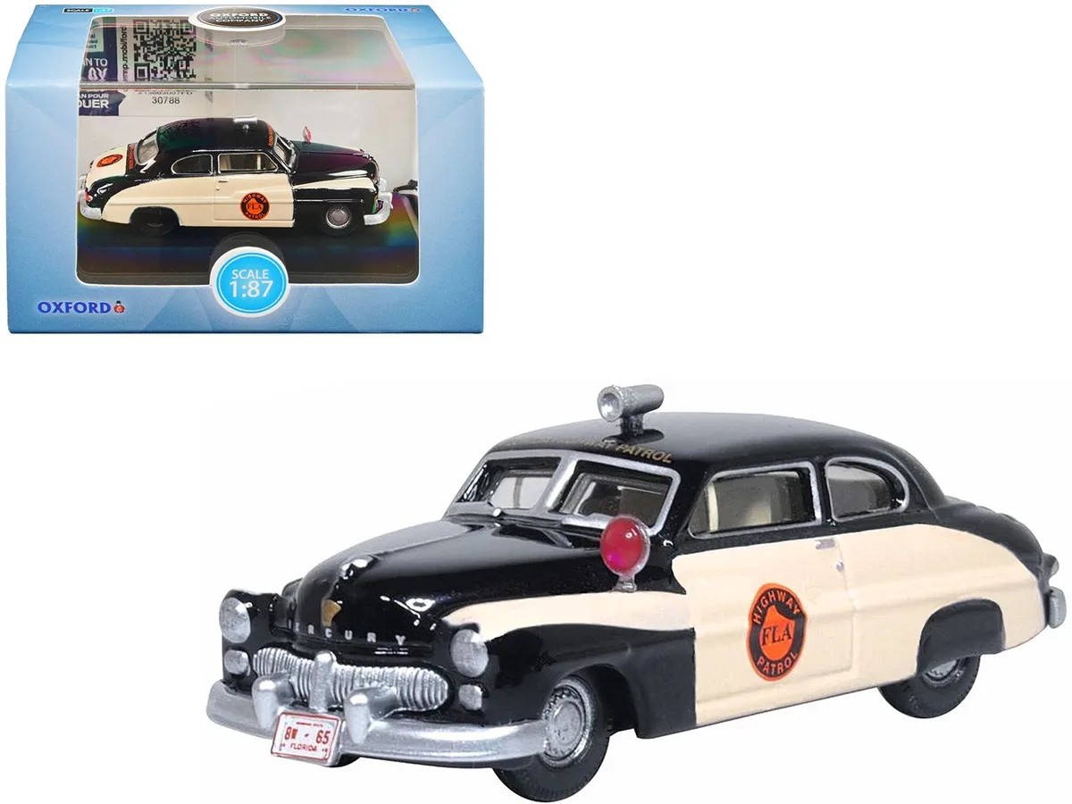 Oxford Diecast Oxford Diecast 1949 Mercury Monarch Police Florida Highway Patrol 1/87 Scale Diecast Model Car — product photo