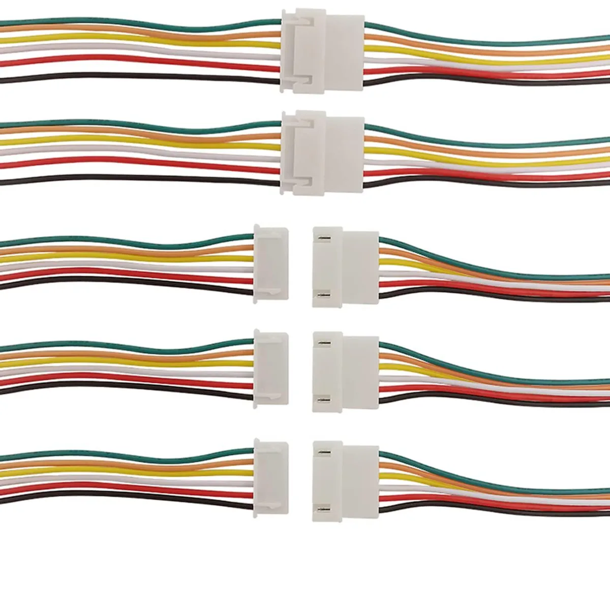  RCA 10-pair JST XH 2.54mm 6-pin speaker wire 14 AWG 200mm — product photo
