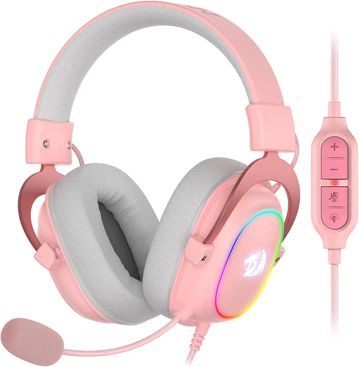 Redragon Redragon H510 Zeus-X RGB Pink Wired Headset 7.1 53mm — product photo