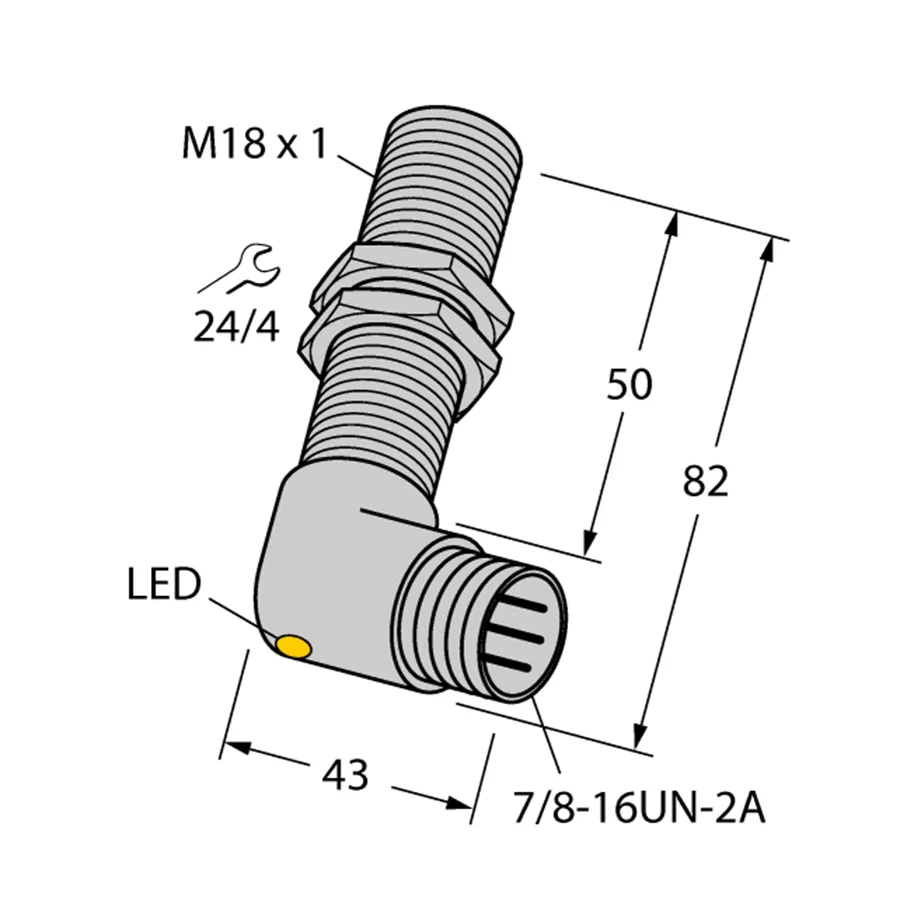 Turck Turck BI5-G18-RZ3X-B1431 43735 M18 inductive sensor electrician tool — product photo