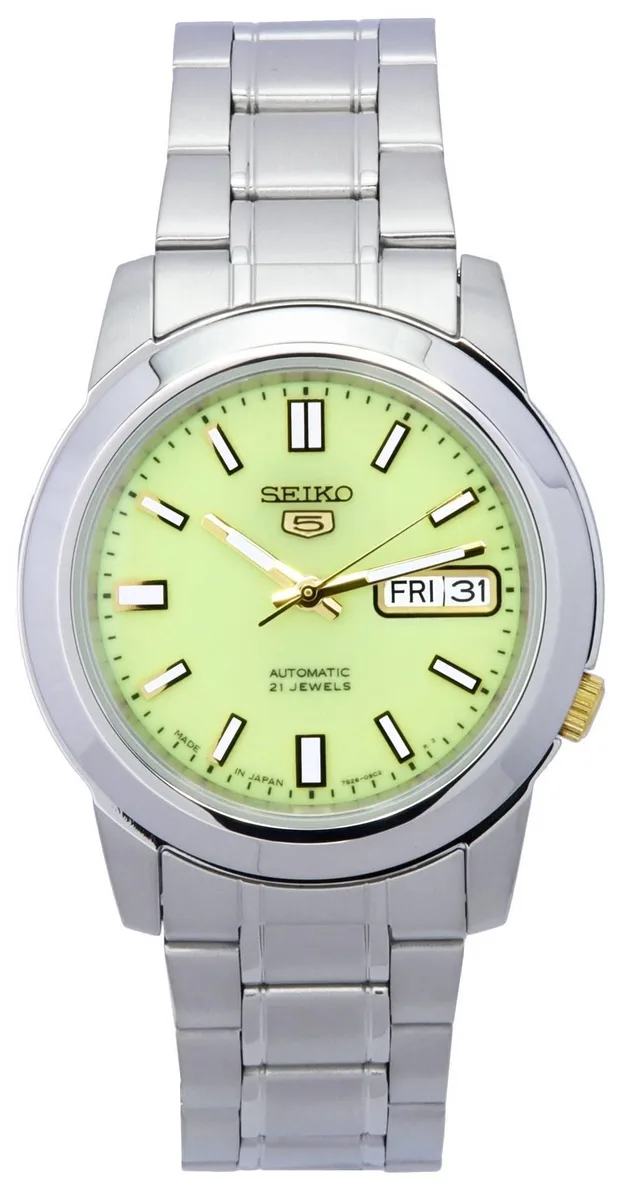 Seiko Seiko 5 Automatic Green Dial Stainless Steel Watch SNKK19 38.00 mm — product photo