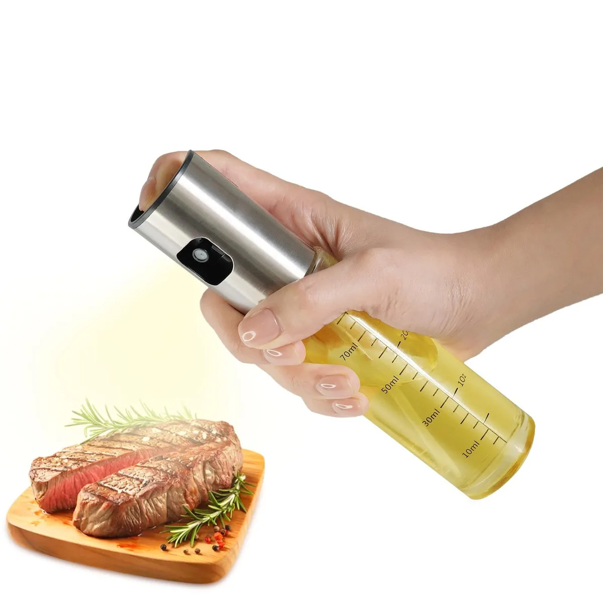 CookLoomara 3.5 oz Glass Oil Sprayer Applicator — product photo