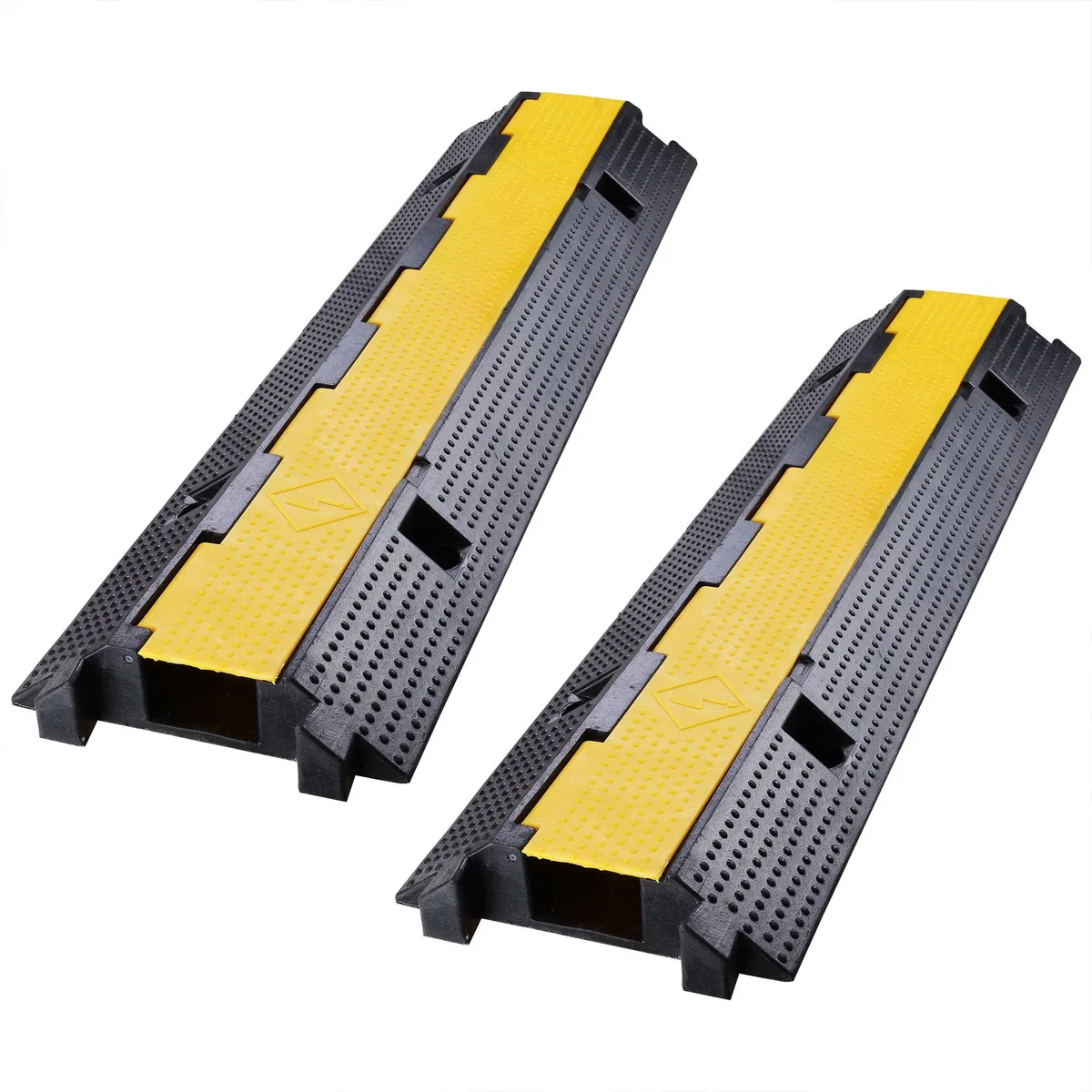 Yescom USA, Inc. Yescom USA, Inc. 1-Channel Cable Ramp Protector 22000 Lbs 2 Pack — product photo