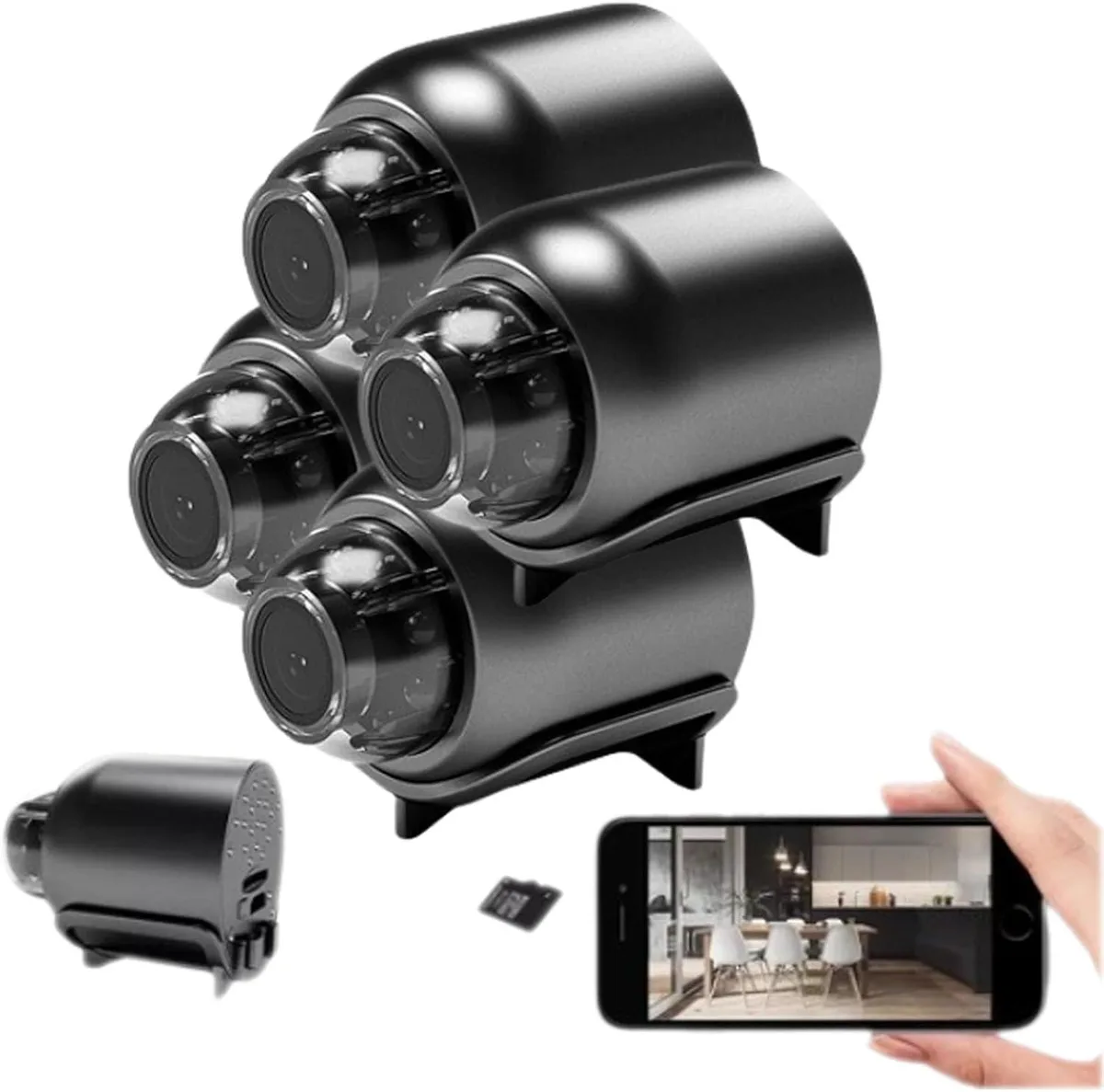 NaSR NaSR 4-pack 1080p Mini WiFi Surveillance Security System — product photo