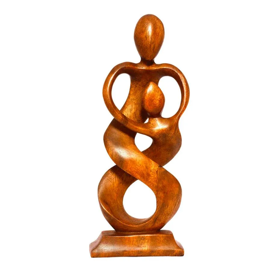 G6 Collection G6 Collection Entwined Spirits 12" Wooden Sculpture Home Accent — product photo
