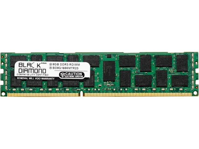 Black Diamond Memory Black Diamond Memory BD8G1866MTR26 8GB DDR3 1866 ECC Registered server RAM — product photo