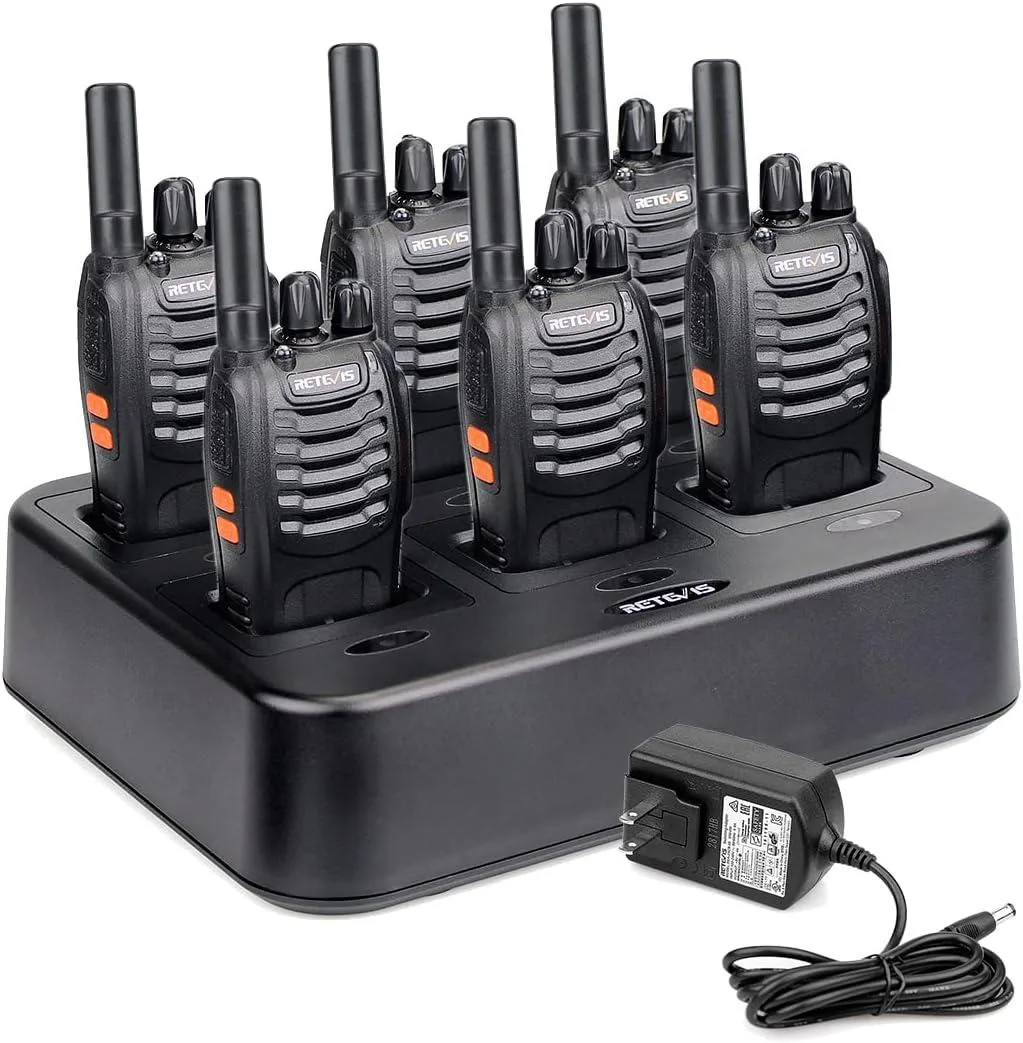 WUQ WUQ H-777 6-Pack Two-Way Radios with 6-Way Charger — product photo