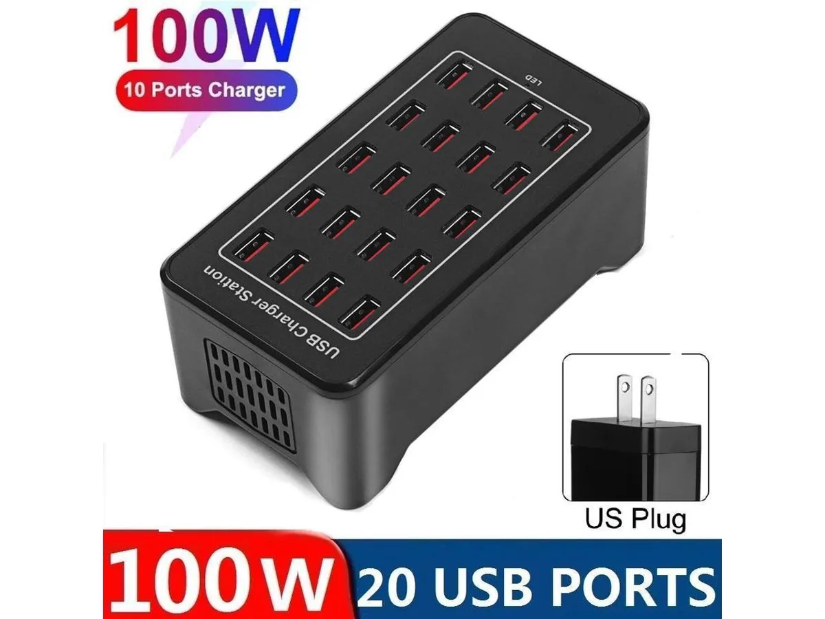 IXJYLCPC IXJYLCPC 20-port 100W USB 3.0 charging station — product photo