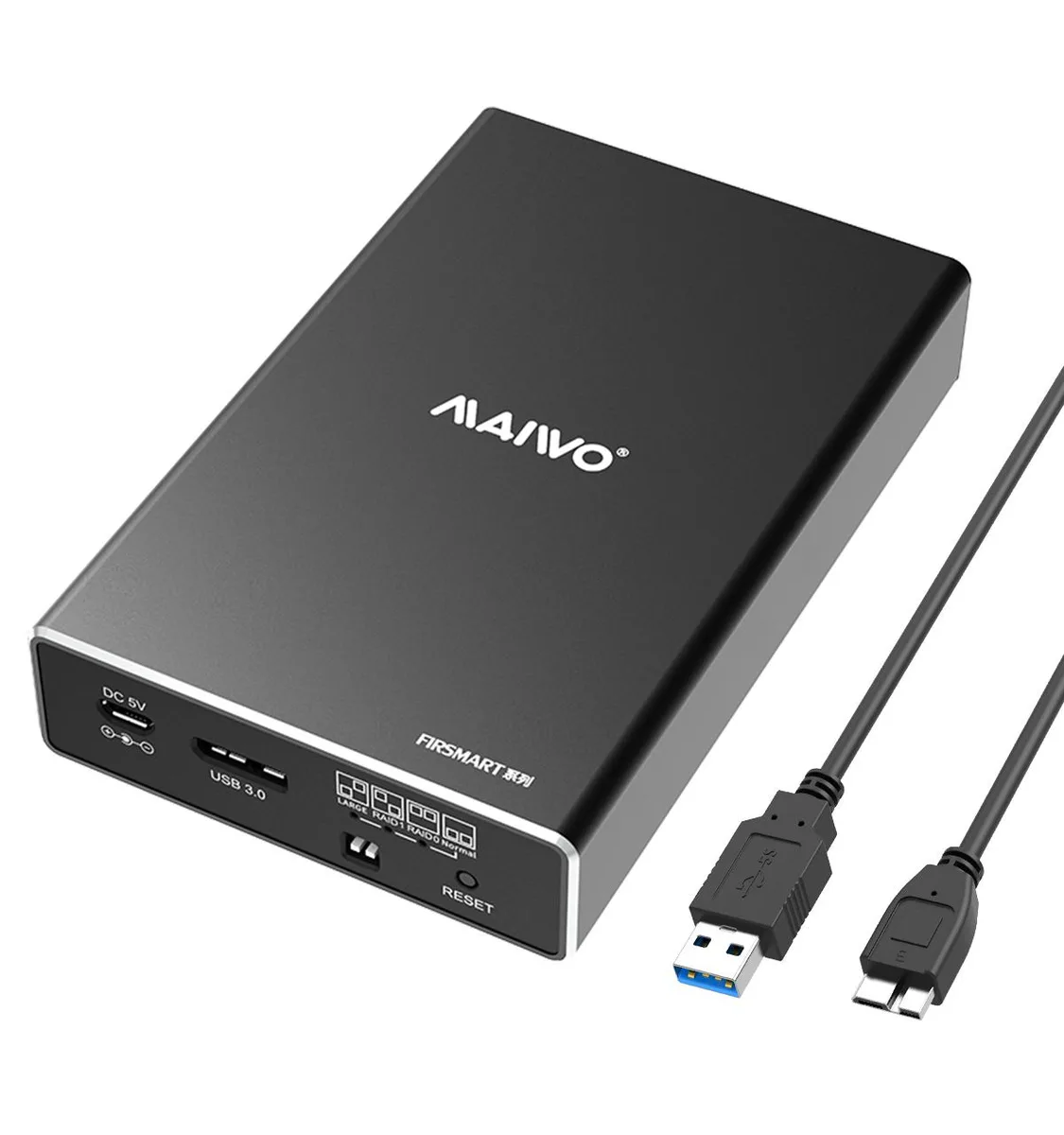 MAIWO MAIWO K25272 2-Bay 2.5-inch USB 3.0 RAID Drive Enclosure — product photo
