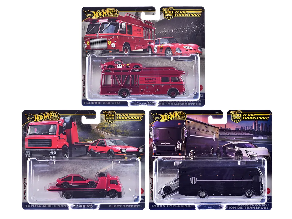 Hot Wheels Hot Wheels Team Transport Car Culture 3-Piece Set 2025 — product photo
