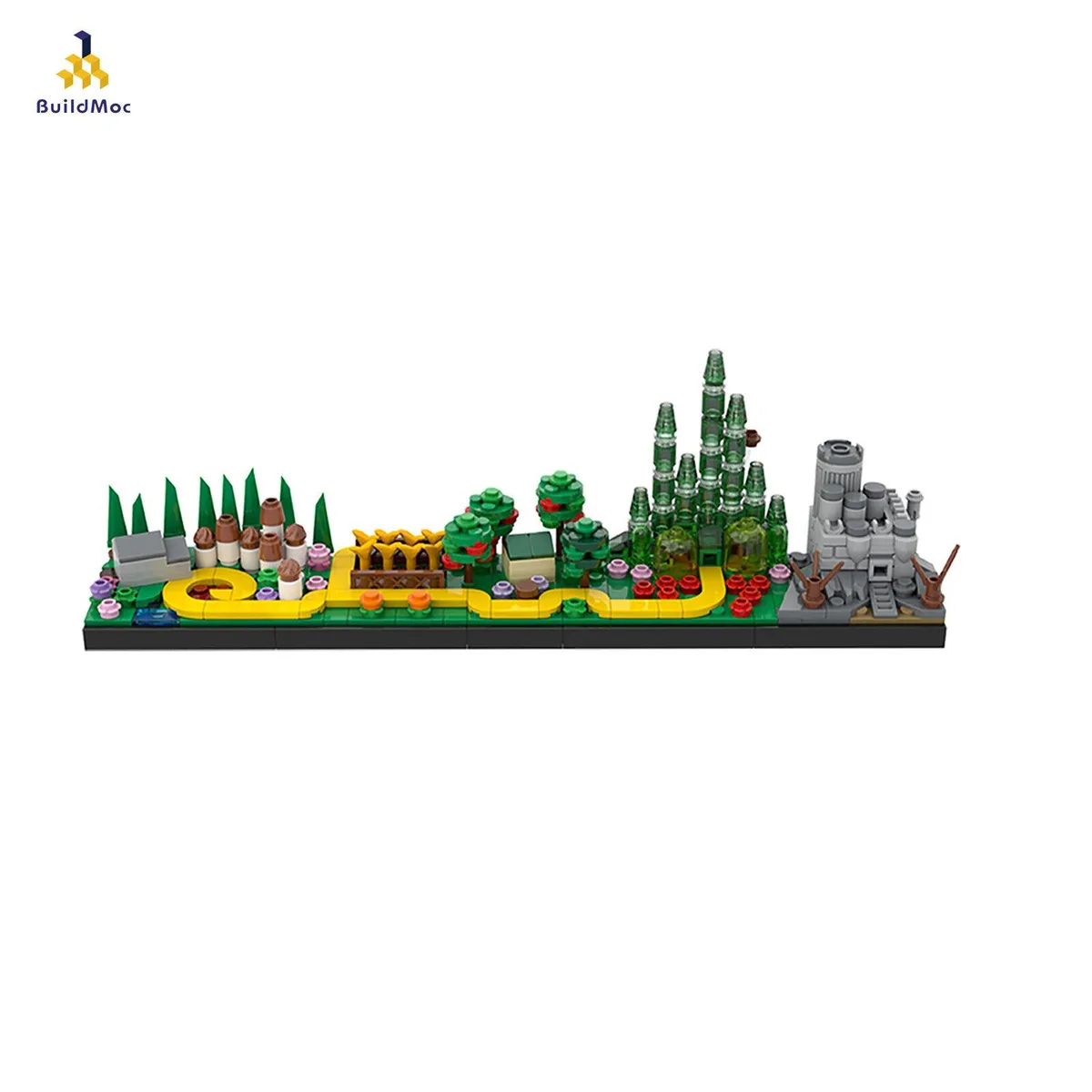 ZITIANYOUBUILD ZITIANYOUBUILD MOC-53107 Skyline Architecture Model Emerald City Scarecrow 382 Pieces — product photo
