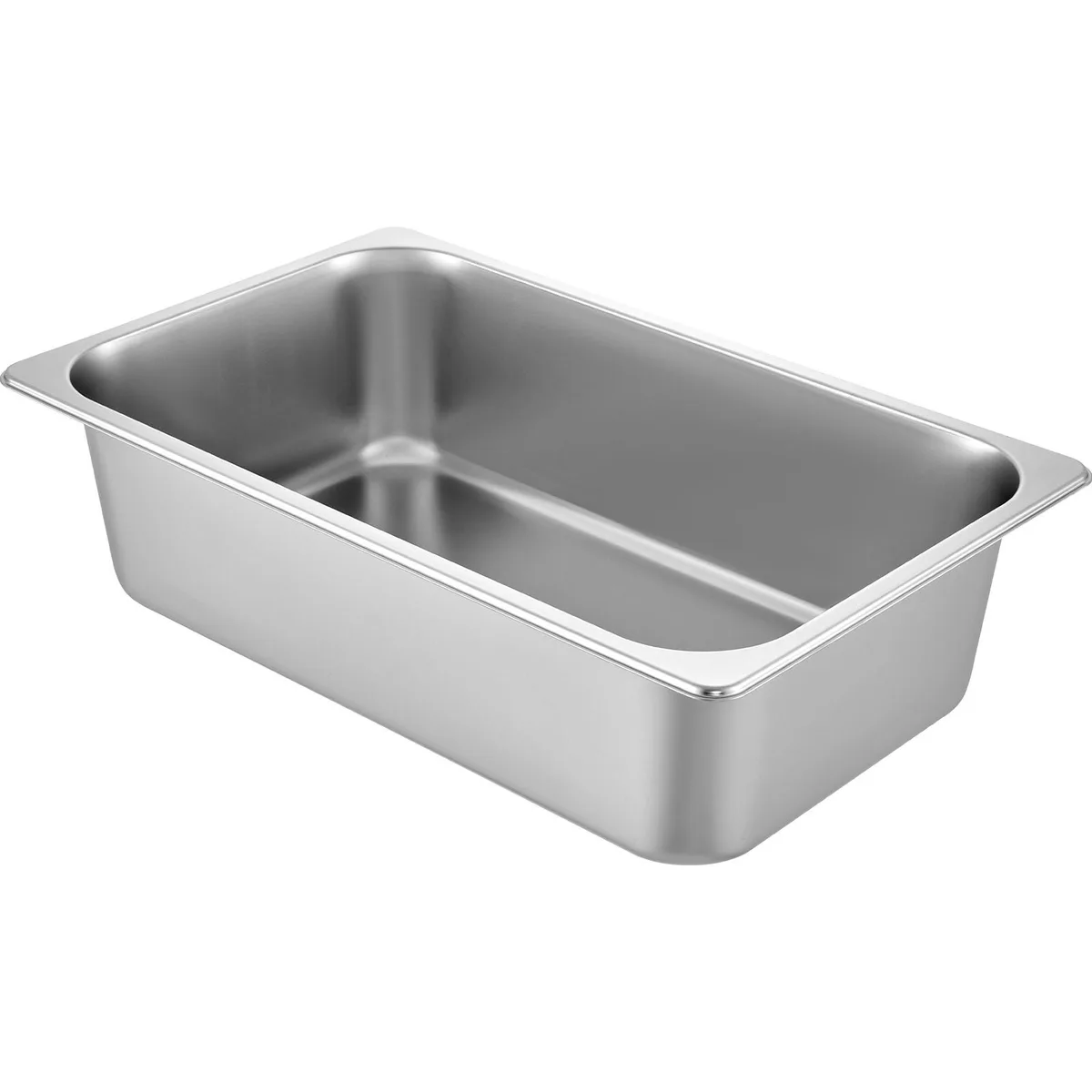 VEVOR VEVOR 6 Pack Steam Table Pans 20.9 x 12.8 x 5.9 Inch Deep Full Size 20.5L Stainless Steel Hotel Pans Anti-Jam — product photo