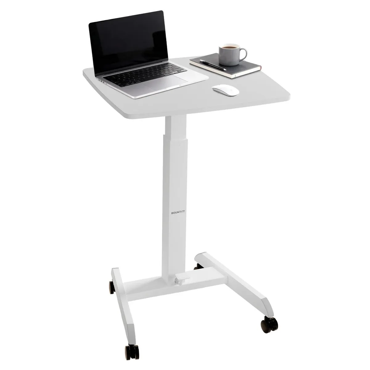 Mount-It Mount-It MI-7997 Adjustable Rolling Computer Desk 23.6" x 20.5" office furniture — product photo