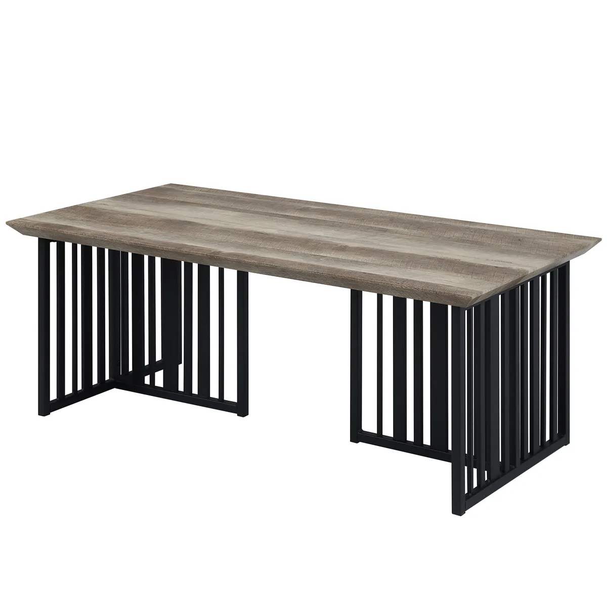 tuphen tuphen Antique Oak & Black Finish Coffee Table — product photo